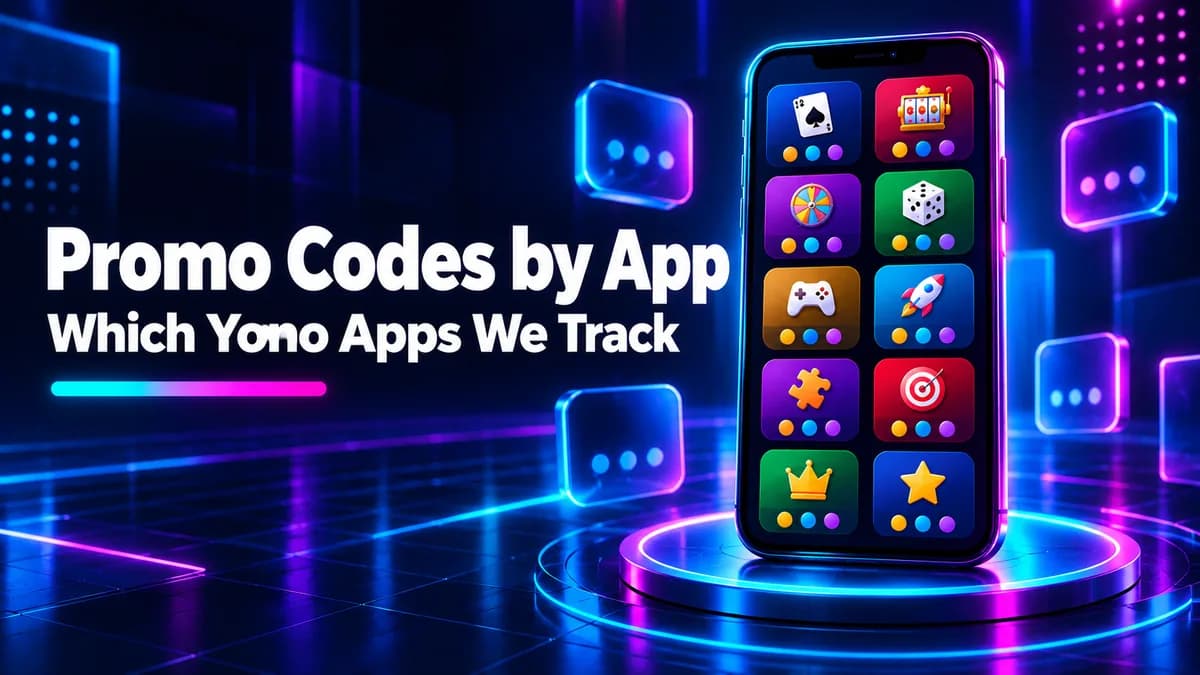 Ten app cards on a phone, each with three small time slots for morning, afternoon and evening codes
