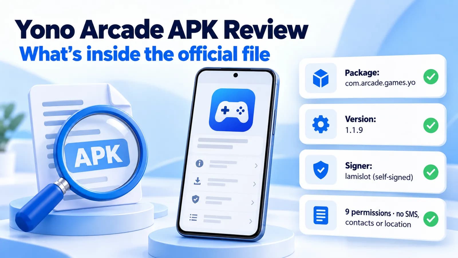 Yono Arcade APK Review: Package, Version, Signer featured graphic